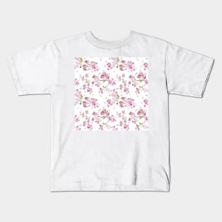 Watercolor Spring Flowers 3 Kids T-Shirt